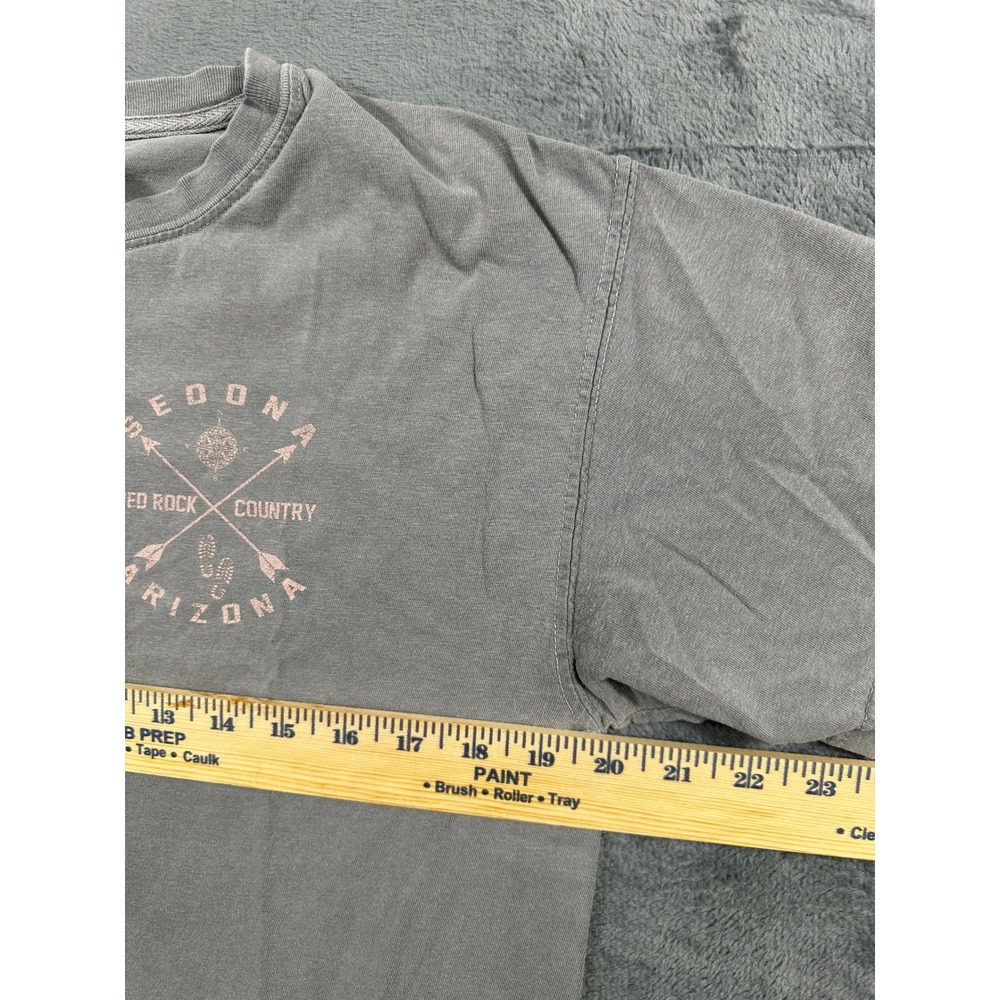 Comfort Colors Sedona Arizona Red Rock Country Graphic T-Shirt Grey Mens Medium